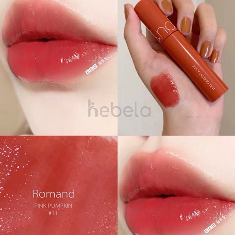 ROMAND JUICY TINT 11, ROMAND lip tint, JUICY TINT shade 11, Korean lip tint, Beauty product, Makeup, Cosmetics, Lip makeup, Lip gloss, K-beauty