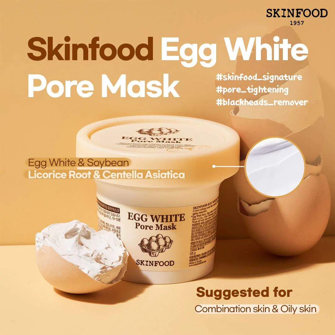 SKINFOOD EGG WHITE PORE MASK -  MyAllures  