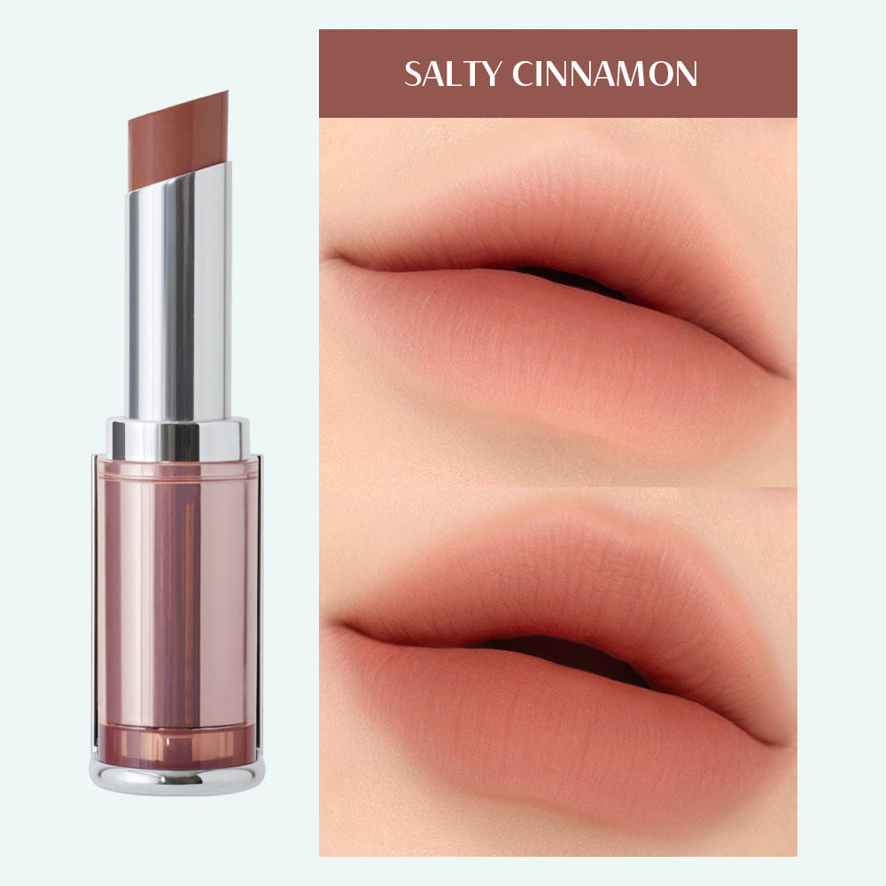 Experience Long-Lasting Color with 3CE Blur Matte Lipstick. salty cinnamon