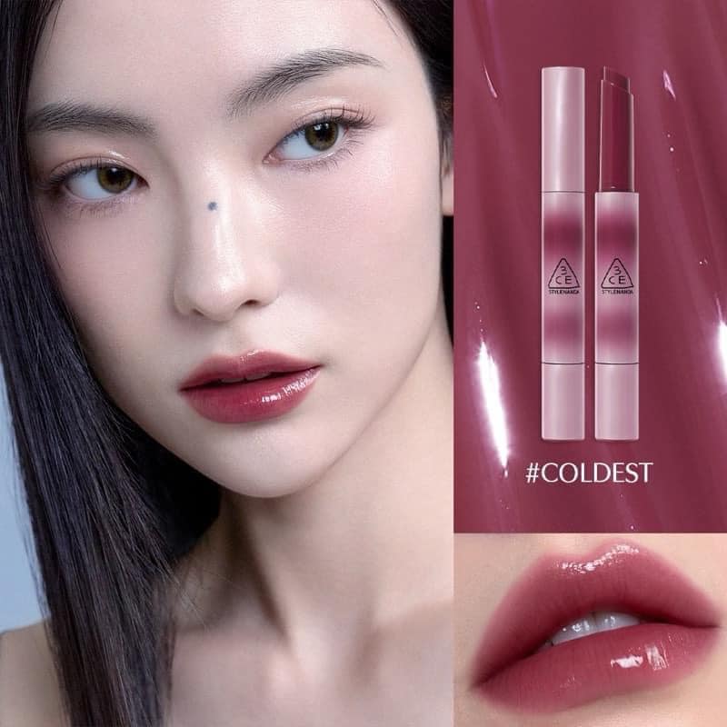 Shimmer and Shine with 3CE Reflective Lipstick. coldest