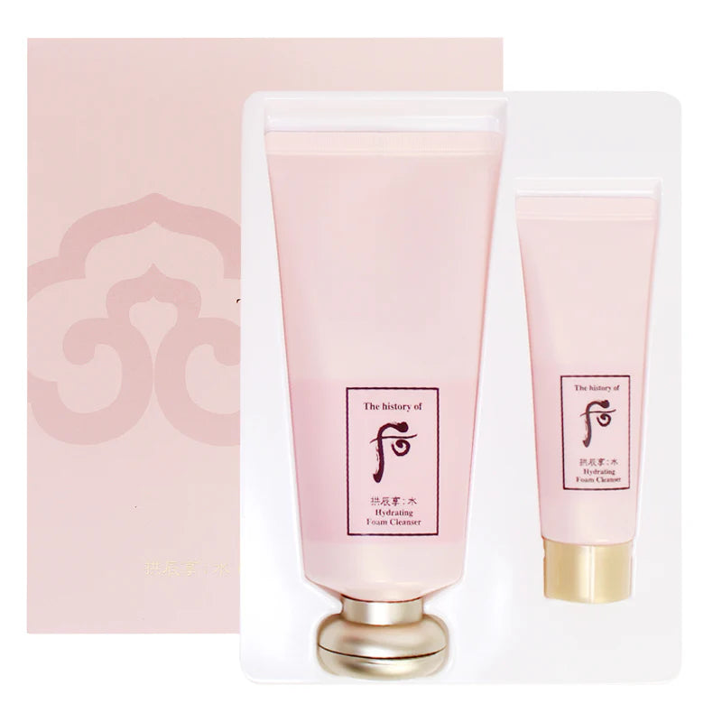 Anti-Aging, Hydration Boost, Radiant Glow, Brightening, Deep Moisturizing, Premium Formula, Advanced Skincare, Luxurious Feel, Dermatologist-Approved, Long-Lasting Hydration, Youthful Complexion, Skin Renewal, Intensive Repair, Ultimate Hydration, Revitalizing   You, The History of Whoo, So Hydrating Foam Cleanser Set, Korean skincare, Luxury skincare, K-beauty, Foam cleanser set, Whoo skincare, Hydrating skincare