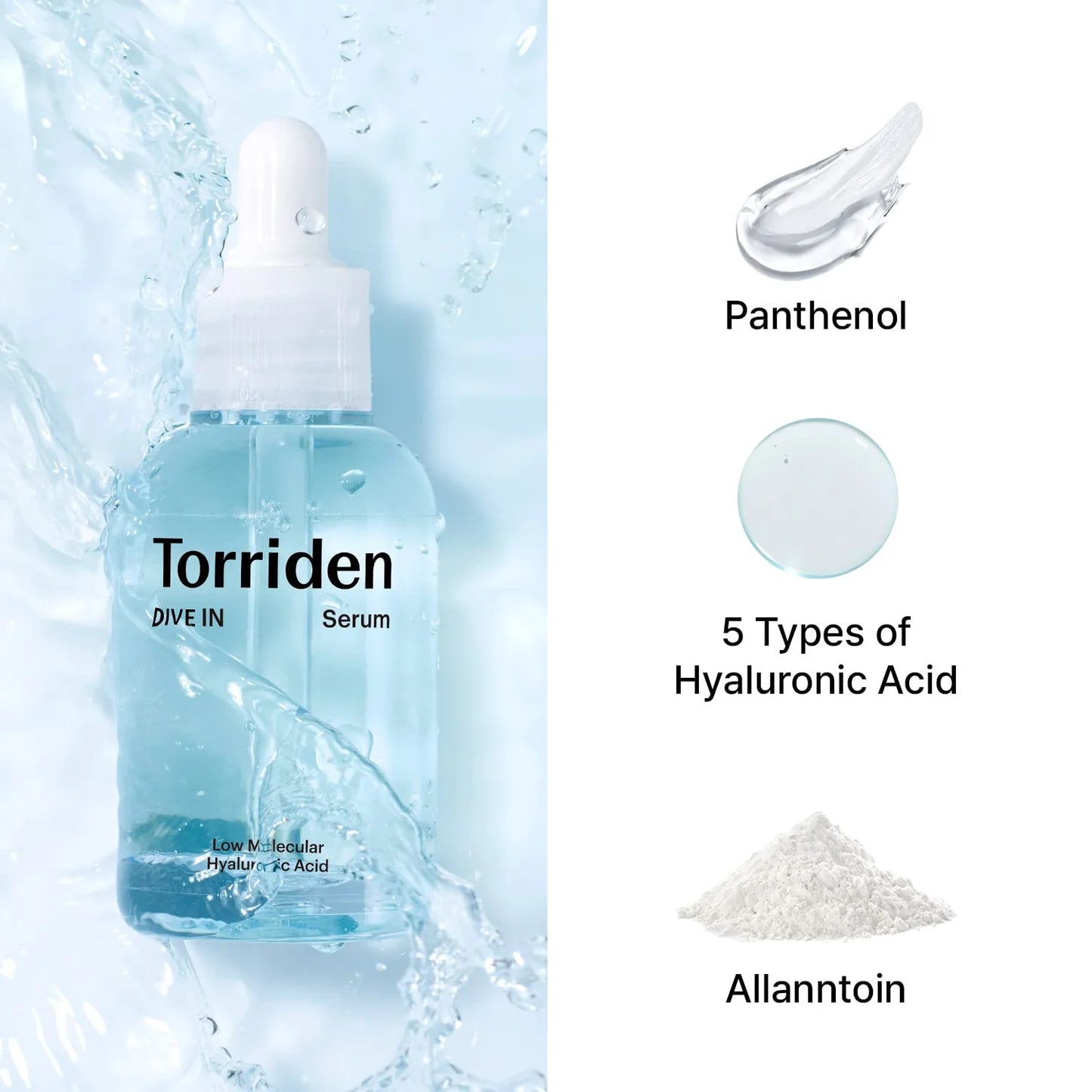 Torriden, Dive In, Low-Molecule Hyaluronic Acid, Serum, Korean skincare, Hydrating serum