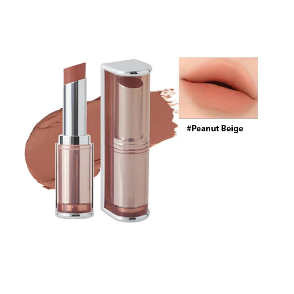 Add Sophistication with 3CE Blur Matte Lipstick. peanut beige