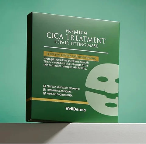 WELLDERMA PREMIUM CICA TREATMENT REPAIR FITTING MASK - MyAllures 