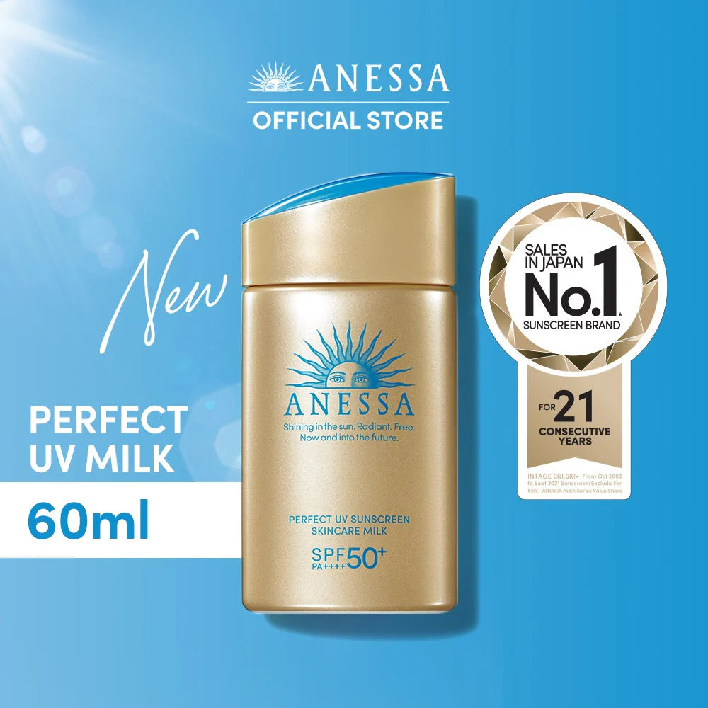 This alt text highlights the key benefits of the product, such as its high SPF protection, lightweight texture, and non-greasy formula. It aims to attract potential customers by emphasizing the superior sun care benefits and encouraging them to explore further and make a purchase on your website. Adjust the specifics based on the unique selling points and target audience preferences of the Anessa Perfect UV Sunscreen Skincare Milk.