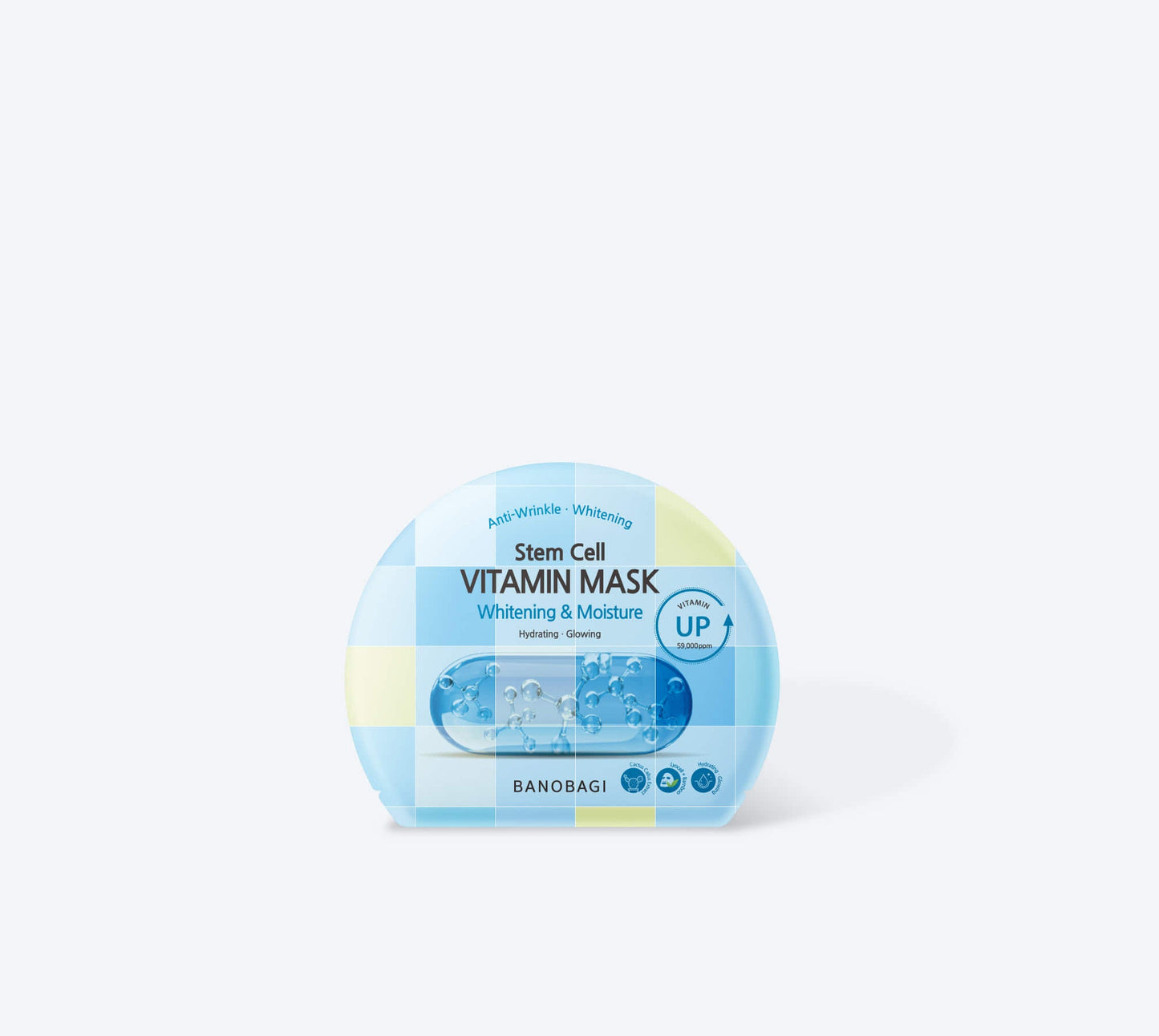 BANOBAGI Stem Cell Magic Mask - Moisture, Korean sheet mask, Moisturizing face mask, Stem cell skincare, Hydrating facial treatment, Anti-aging mask, Radiance boosting mask, Skin rejuvenation mask, Dermatologist-tested mask, Sheet mask for dry skin., moisture, hydrating, glowing