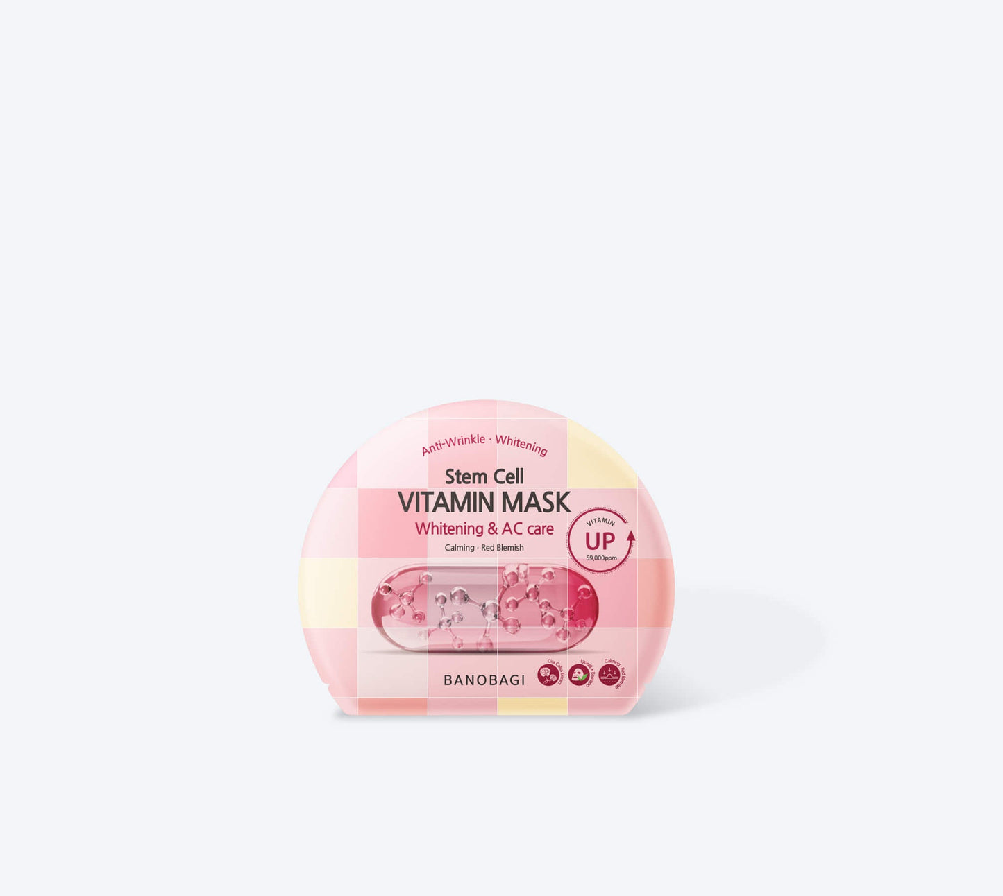 BANOBAGI Stem Cell Magic Mask - Moisture, Korean sheet mask, Moisturizing face mask, Stem cell skincare, Hydrating facial treatment, Anti-aging mask, Radiance boosting mask, Skin rejuvenation mask, Dermatologist-tested mask, Sheet mask for dry skin, AC Care, calming, red blemish