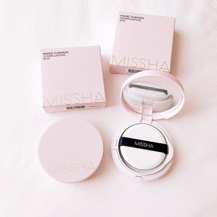 Missha magic cushion, Korean beauty product, Cushion foundation, No.23 foundation, Lightweight foundation, Dewy finish foundation, SPF cushion, Hydrating cushion, Missha makeup, Even skin tone cushion, Long-lasting cushion, Natural makeup cushion, Korean skincare cushion, Radiant complexion cushion, Cushion compact