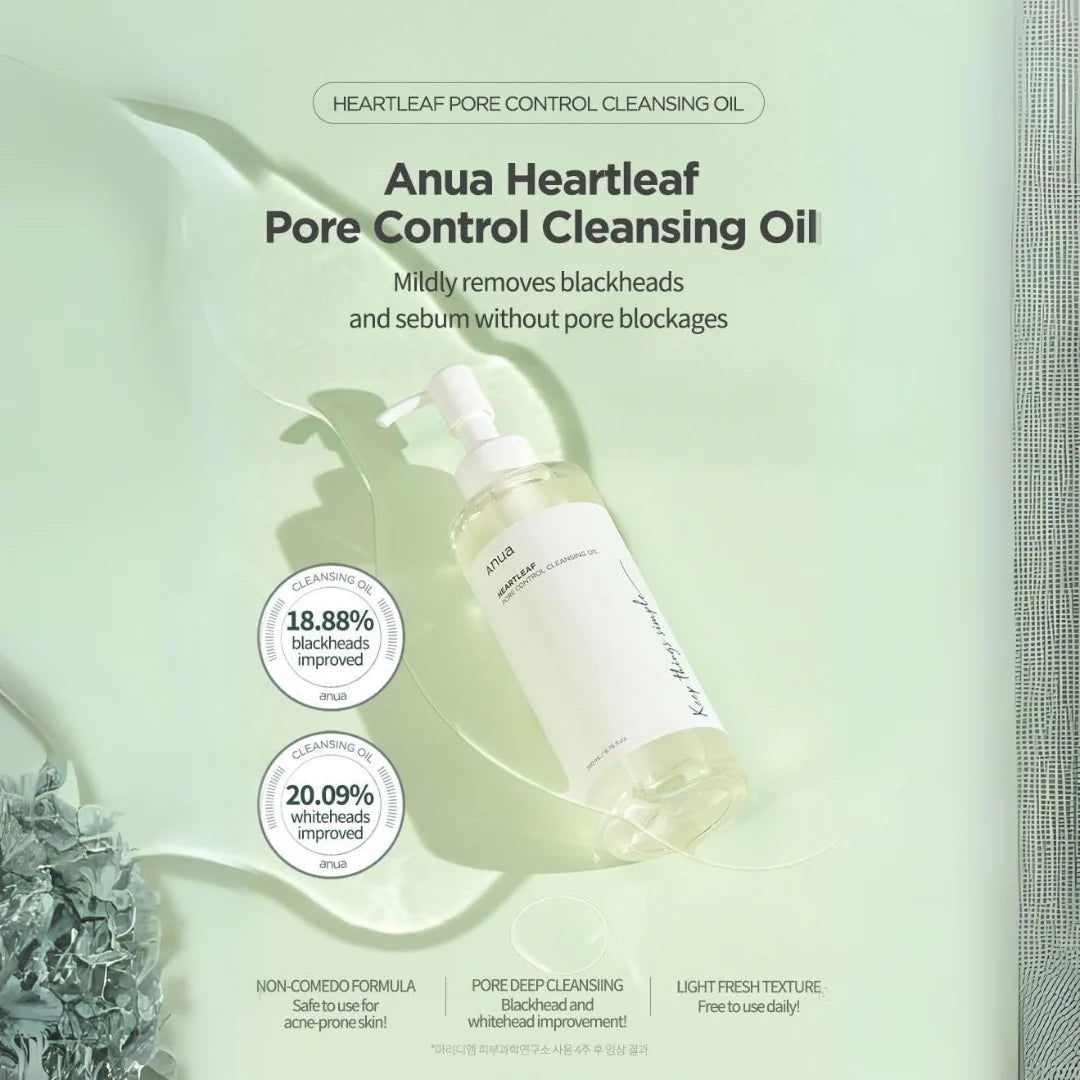 ANUA HEARTLEAF PORE CONTROL CLEANSING OIL -  MyAllures  