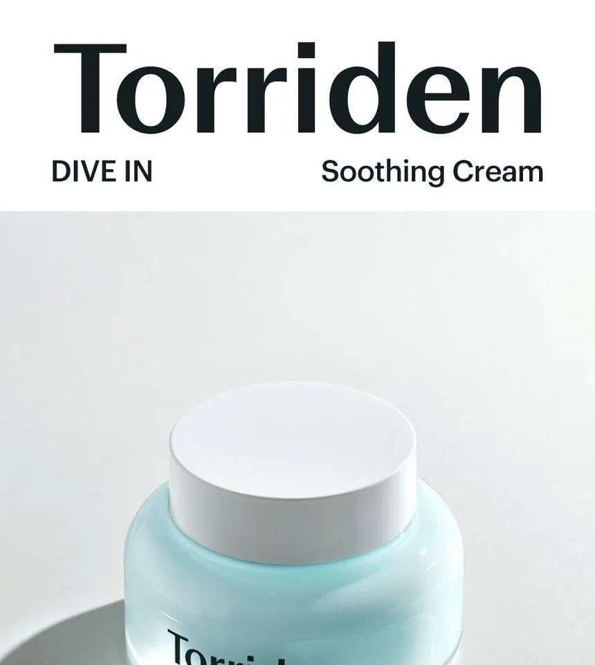 Torriden, Dive-In, Low-Molecular Hyaluronic Acid, Soothing Cream, Korean skincare, Hydrating cream, Sensitive skin care