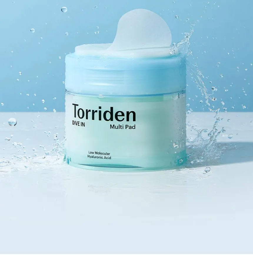 Torriden, Dive-In, Low Molecule Hyaluronic Acids, Multi Pad, Korean skincare, Hydrating pads