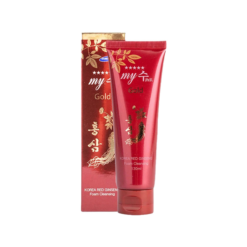 Red ginseng foam cleansing, Korean beauty product, Herbal foam cleanser, Gentle cleanser, Skin detox cleanser, Moisturizing foam cleanser, Anti-aging cleanser, Cleansing for radiant skin, Natural skincare cleanser, Deep cleansing foam, Ginseng skincare, Refreshing cleanser, Hydrating foam cleanser, Cleansing for sensitive skin, Foaming face wash.