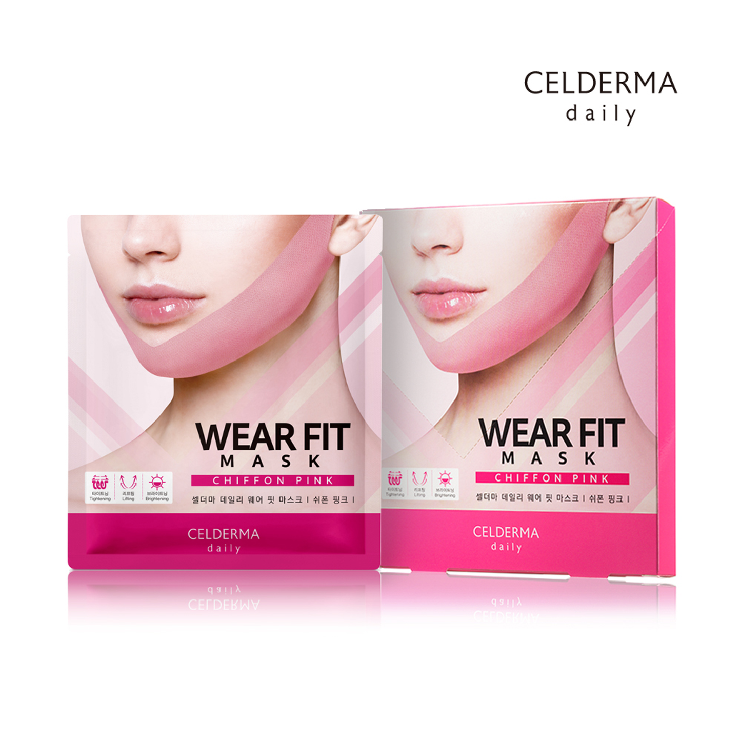 CELDERMA WEAR FIT MASK LOVING CORAL (VLINE) - MyAllures 