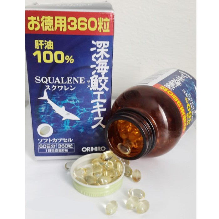 Orihiro Squalene Shark Liver Oil Supplement, squalene supplement, shark liver oil, health supplement