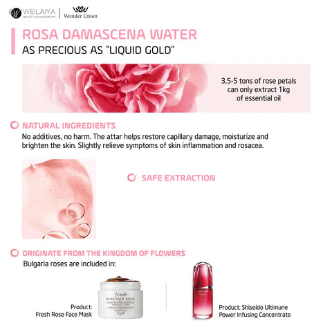 WEILAIYA ROSE ESSENCE WHITENING FACIAL MASK - MyAllures 