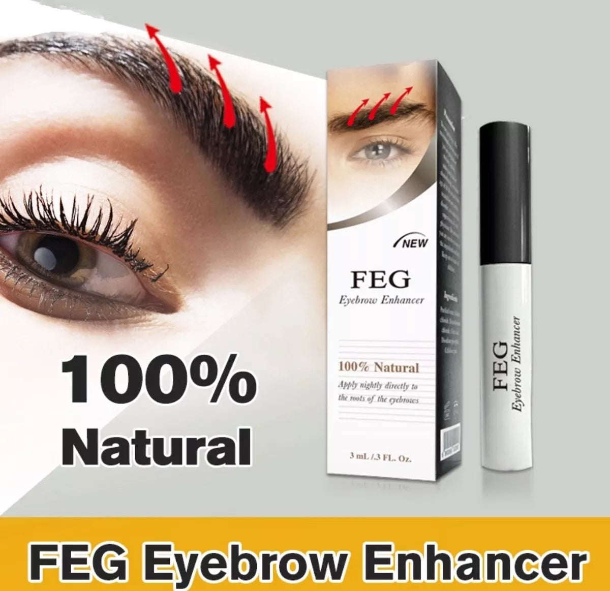 FEG EYEBROW ENHANCER GROW TREATMENT SERUM - MyAllures 