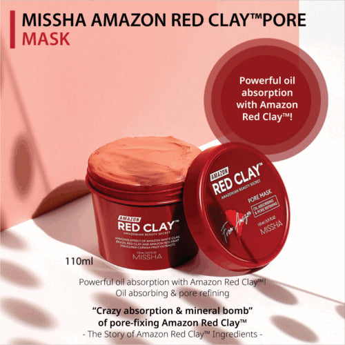 MISSHA RED CLAY MASK 110G - MyAllures 