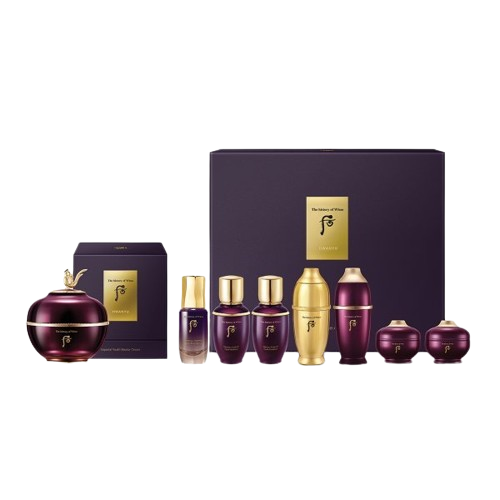 Anti-Aging, Hydration Boost, Radiant Glow, Brightening, Deep Moisturizing, Premium Formula, Advanced Skincare, Luxurious Feel, Dermatologist-Approved, Long-Lasting Hydration, Youthful Complexion, Skin Renewal, Intensive Repair, Ultimate Hydration, Revitalizing   You, The History of Whoo, Hwanyugo Face Cream Set, Korean skincare, Luxury skincare, K-beauty, Face cream set, Whoo skincare, Korean beauty products