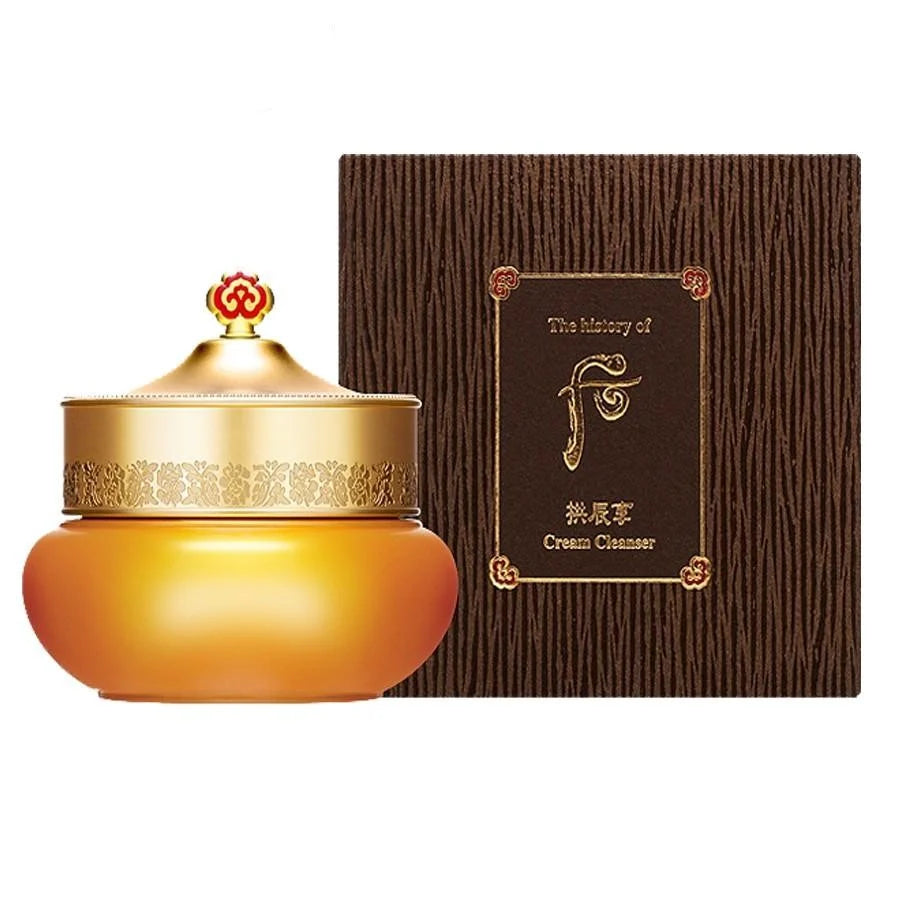 The History of Whoo Gongjinhyang, Cream Cleanser, Korean skincare, Luxury skincare, K-beauty, Facial cleanser, Whoo skincare, Korean beauty products, Gentle cleanser